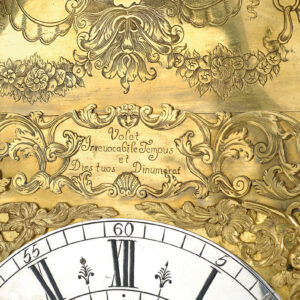 Baroque Style Italian Brass Gilded Mantle Clock. Made by Articolo  Garantito. No Hands! In need of s