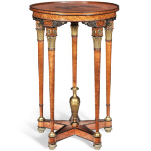 French maple guéridon in the Empire style