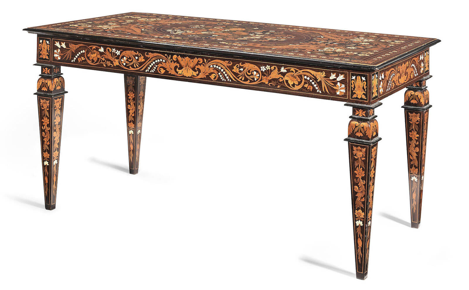 rosewood-ebony-table-03 Florentine mid-19th century table by Luigi and Angelo Falcini