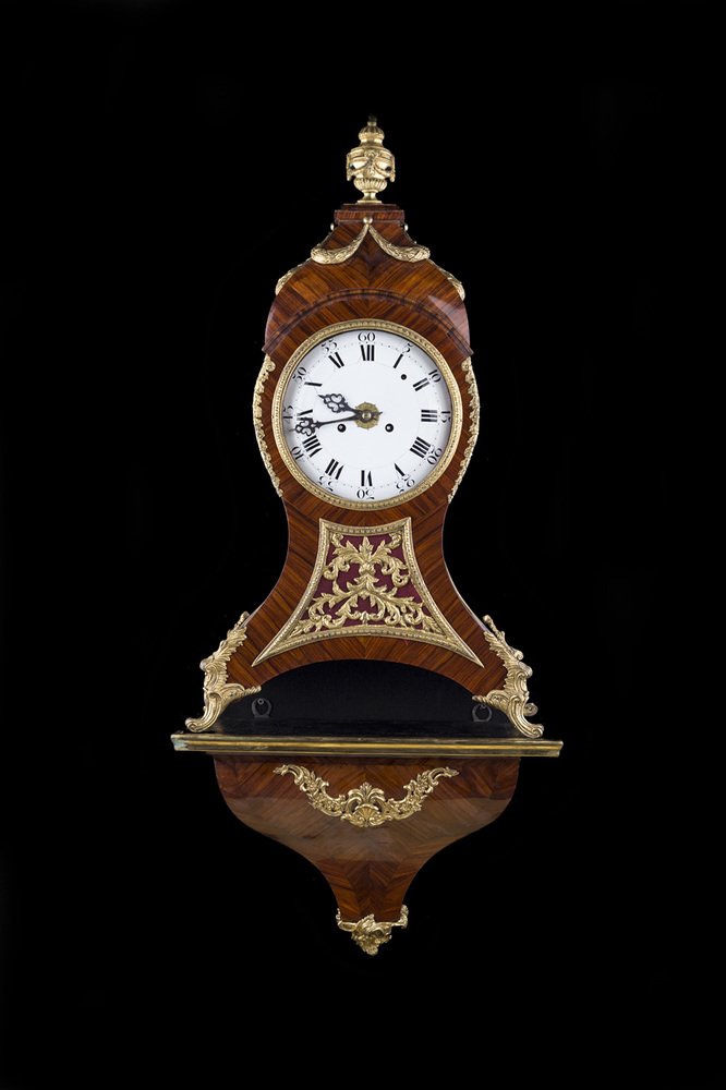gilt-bronze-mounted wood Italian cartel clock