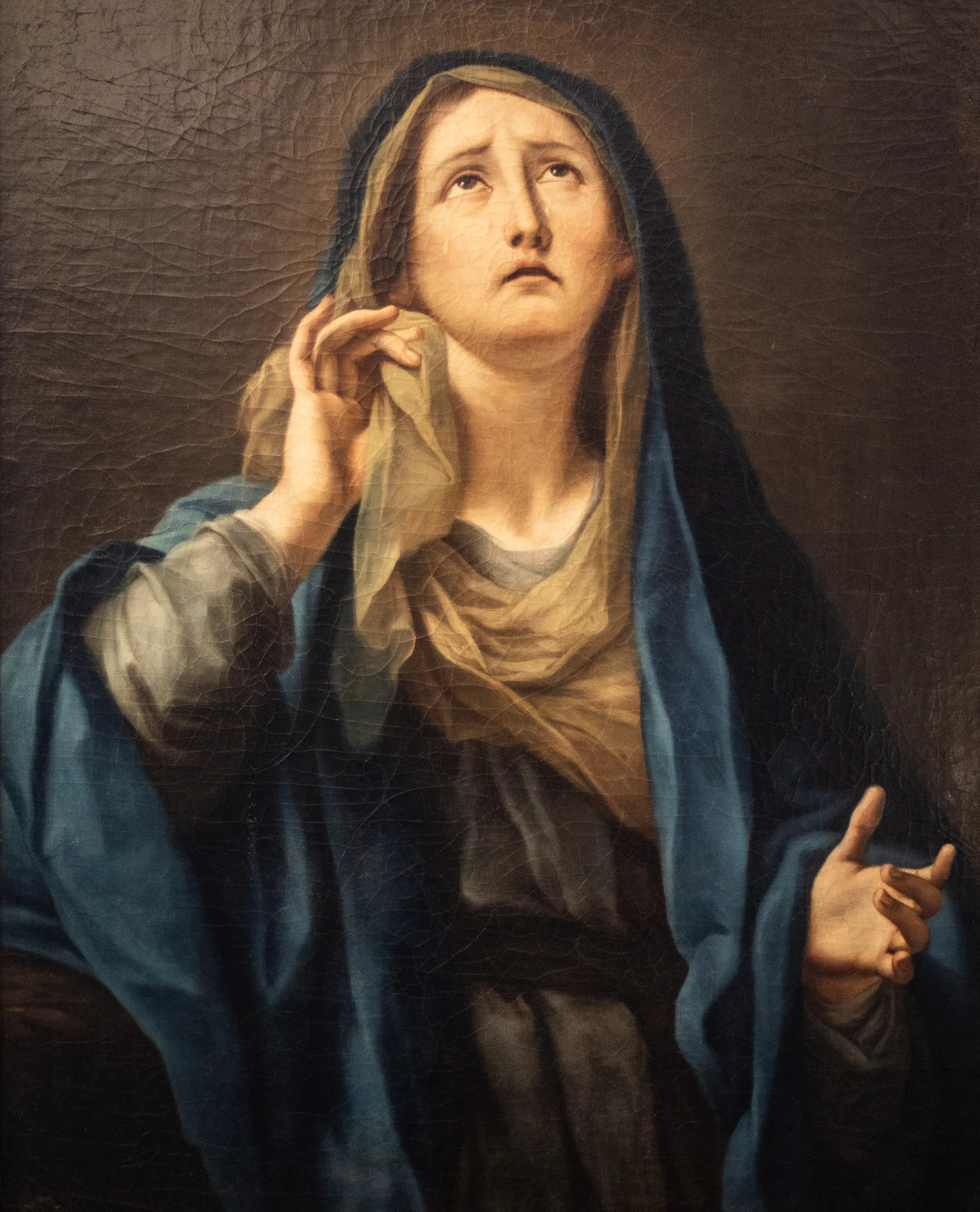 Mater Dolorosa - Oil on canvas, circle od Francesco Mancini (1679-1758)