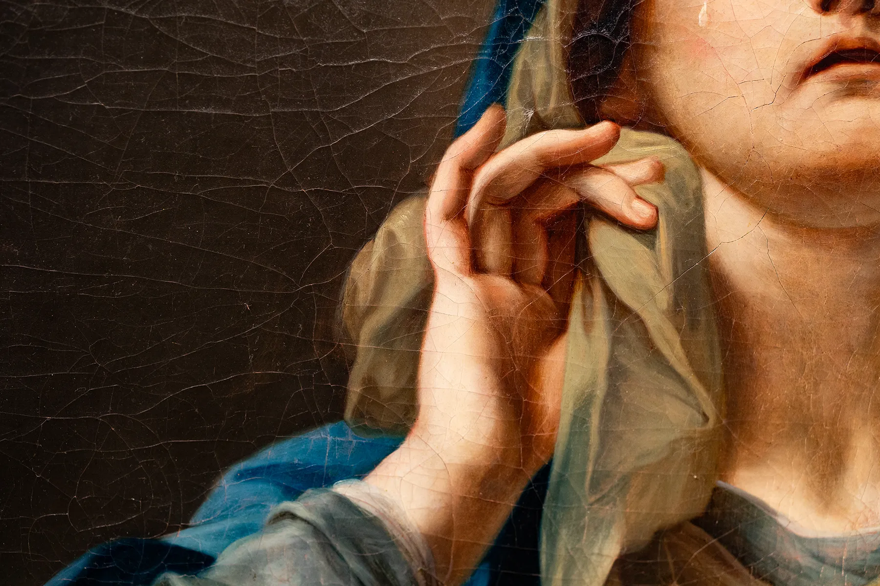 Mater Dolorosa - Oil on canvas, circle od Francesco Mancini (1679-1758)